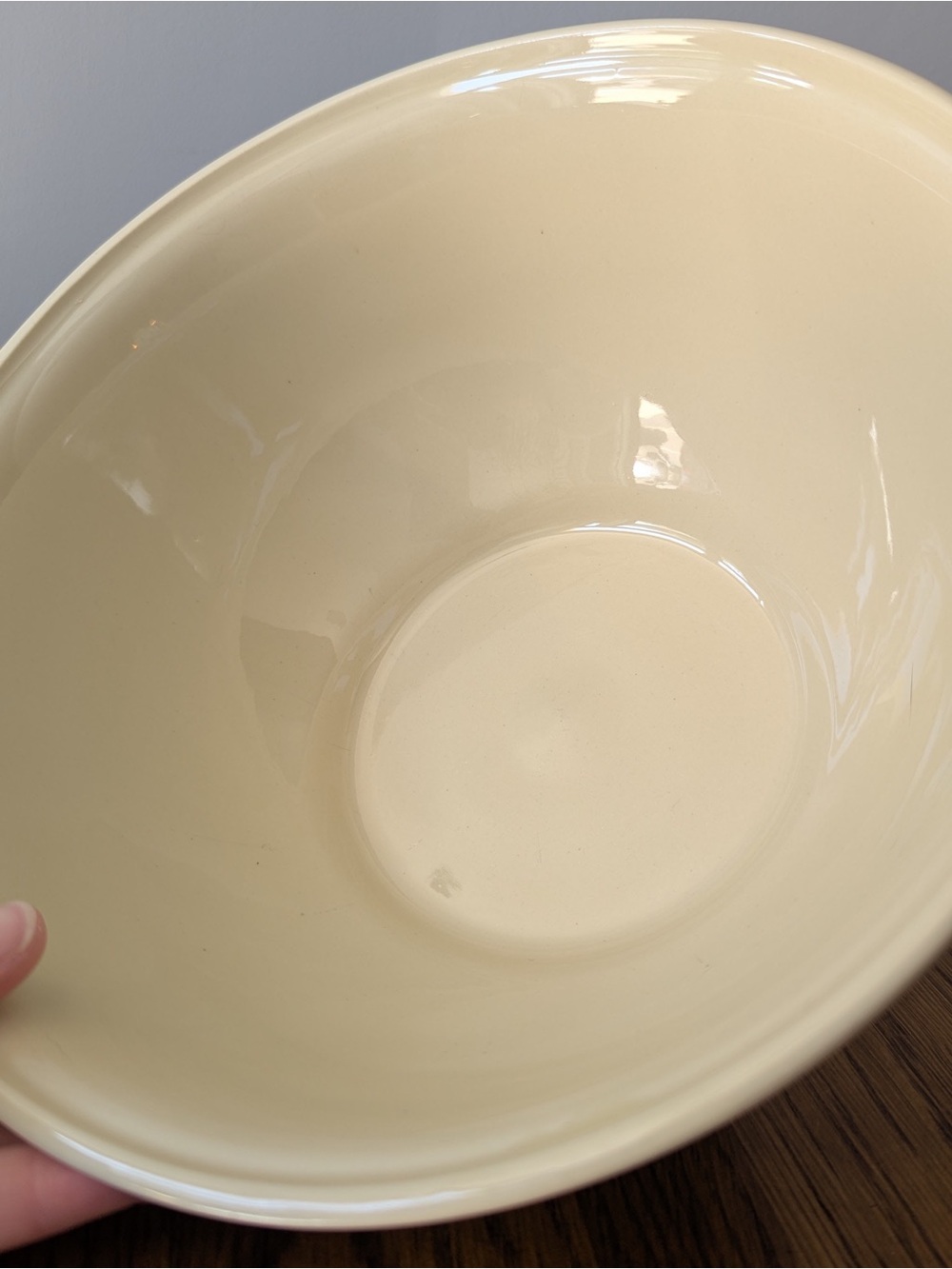 #10 Nesting Mixing Bowl - Vintage McCoy Pottery Oven Ware - Blue Pink Stripes - Picture 9 of 16